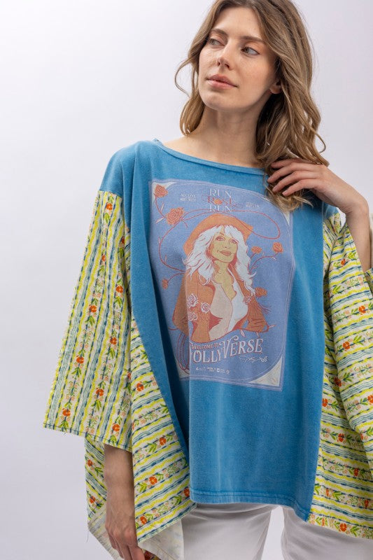 Dollyverse Kantha Poncho Top-150 Cardigan Layers-Blue Velvet-Coastal Bloom Boutique, find the trendiest versions of the popular styles and looks Located in Indialantic, FL