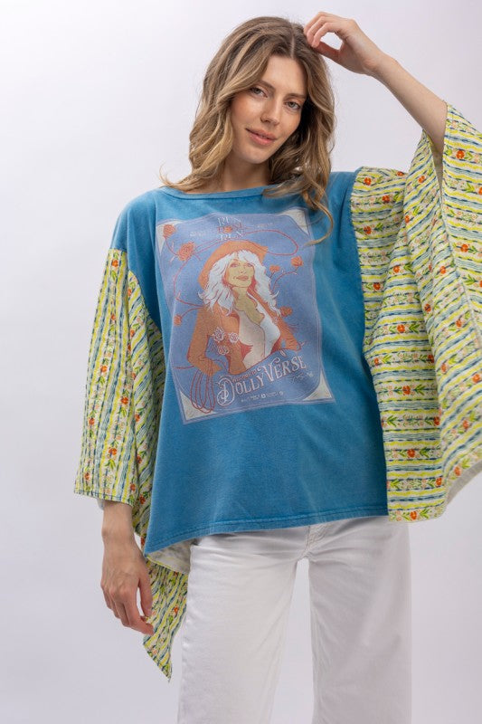 Dollyverse Kantha Poncho Top-150 Cardigan Layers-Blue Velvet-Coastal Bloom Boutique, find the trendiest versions of the popular styles and looks Located in Indialantic, FL