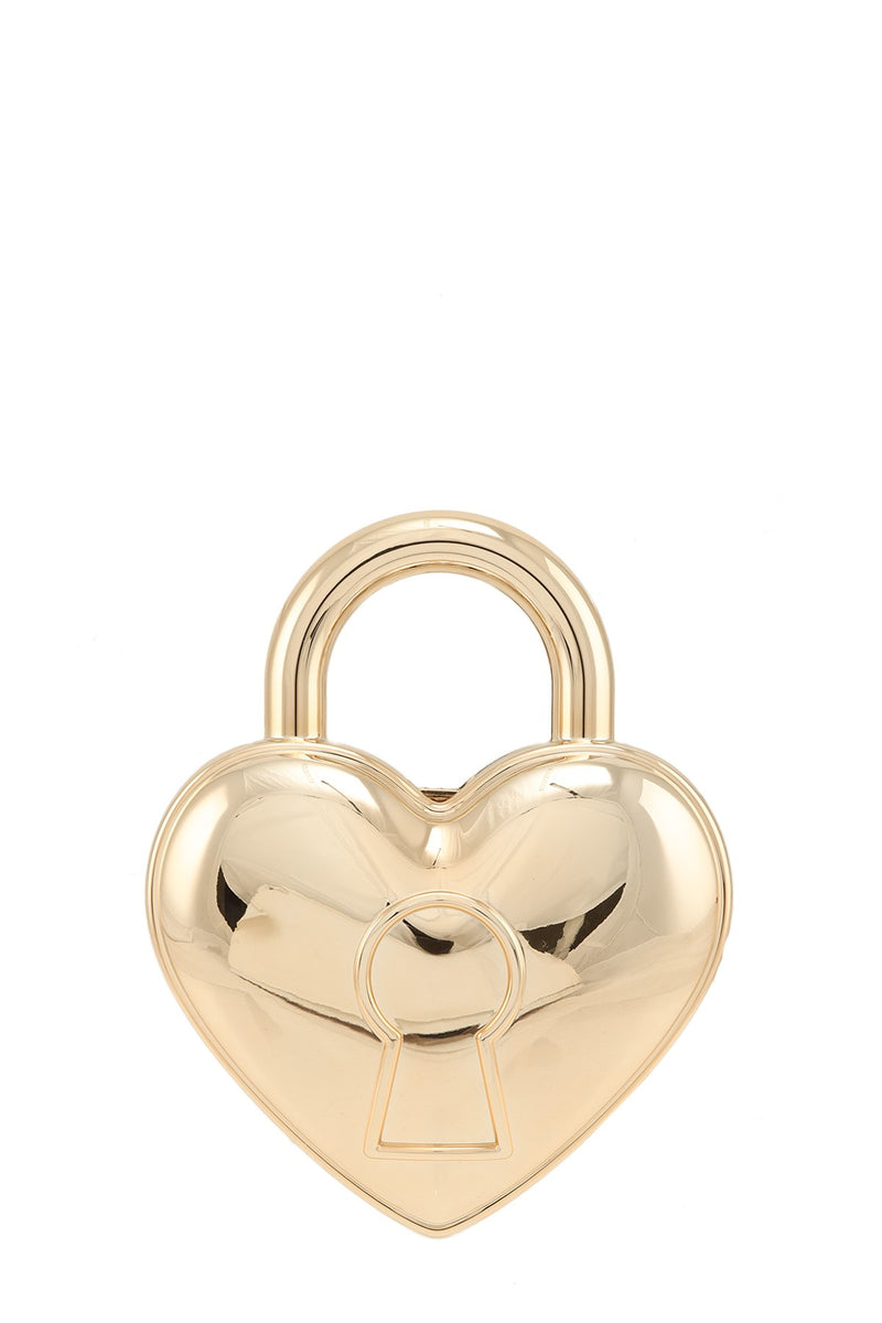 Locked in Love Heart Bag - Gold-240 Bags-ICCO ACCESSORIES-Coastal Bloom Boutique, find the trendiest versions of the popular styles and looks Located in Indialantic, FL
