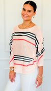 Iconic Striped Italian St Tropez Knit-140 Sweaters-SORPRESA-Coastal Bloom Boutique, find the trendiest versions of the popular styles and looks Located in Indialantic, FL