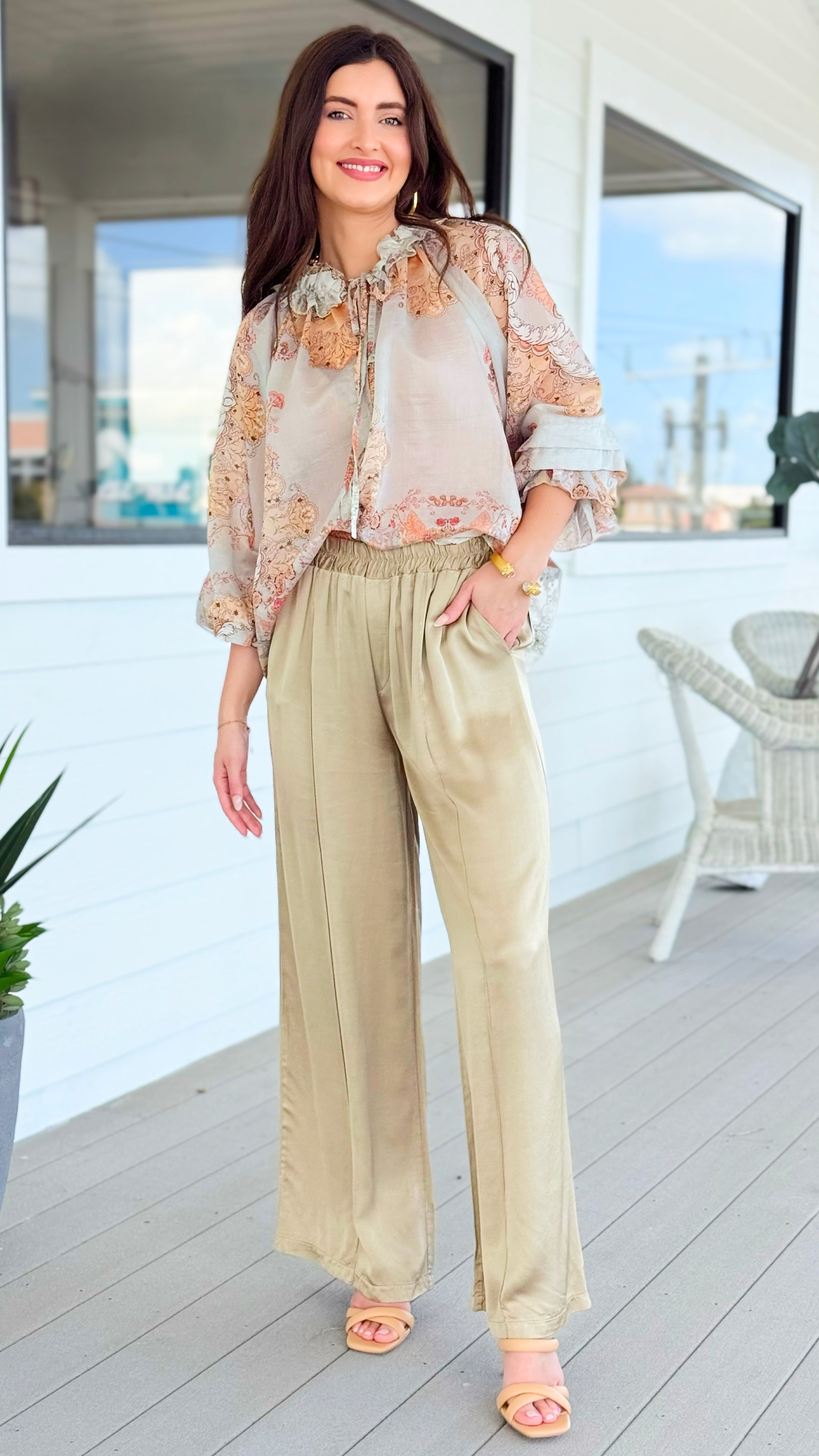 Relaxed Precision Italian Pant- Gold