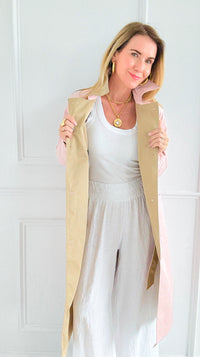 Paris Forecast Italian Long Coat-160 Jackets-KZ SENA-Coastal Bloom Boutique, find the trendiest versions of the popular styles and looks Located in Indialantic, FL