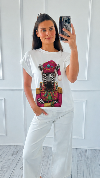 Pre Auth - Toy Soldier Zebra Italian Relaxed Top
