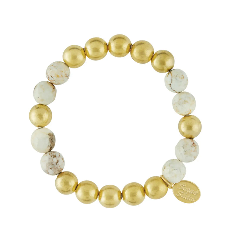Natural Agate Margaret Mini Stone Bracelet - Susan Shaw-230 Jewelry-SUSAN SHAW-Coastal Bloom Boutique, find the trendiest versions of the popular styles and looks Located in Indialantic, FL