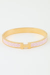 Garden Bloom Hinged Bracelet - Pink-230 Jewelry-H&D-Coastal Bloom Boutique, find the trendiest versions of the popular styles and looks Located in Indialantic, FL
