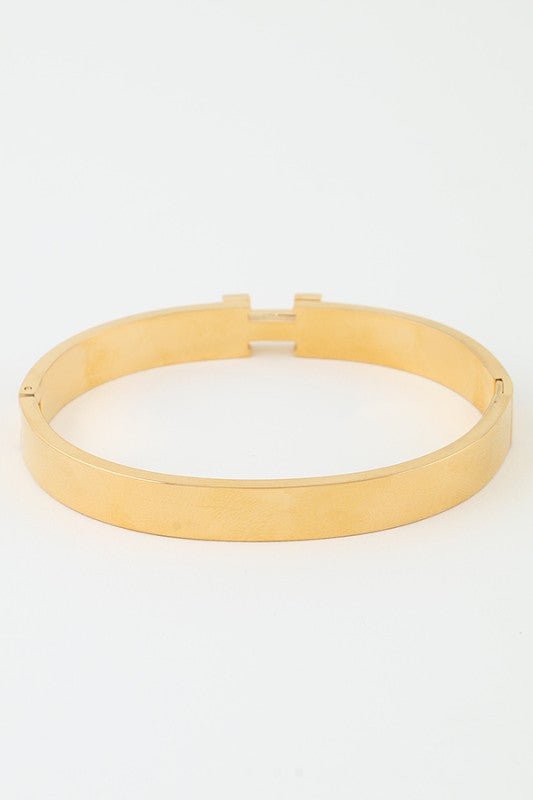 Garden Bloom Hinged Bracelet - Pink-230 Jewelry-H&D-Coastal Bloom Boutique, find the trendiest versions of the popular styles and looks Located in Indialantic, FL