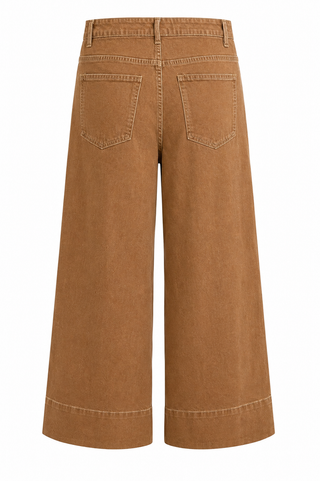 Pintuck Wide Leg Pants