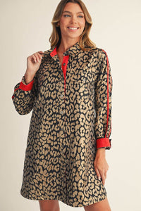 Wild Luxe Shirtdress-200 Dresses/Jumpsuits/Rompers-JODIFL-Coastal Bloom Boutique, find the trendiest versions of the popular styles and looks Located in Indialantic, FL
