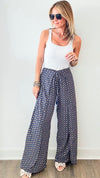 Postage Stamp Wrap Pants-170 Bottoms-Fashion Fuse-Coastal Bloom Boutique, find the trendiest versions of the popular styles and looks Located in Indialantic, FL