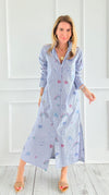 Whimsy Lines Italian Button Dress-200 Dresses/Jumpsuits/Rompers-JOY & LOVE-Coastal Bloom Boutique, find the trendiest versions of the popular styles and looks Located in Indialantic, FL