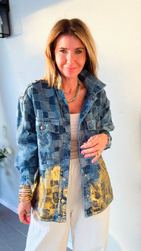 CB Custom - Gold Rush Denim Jacket