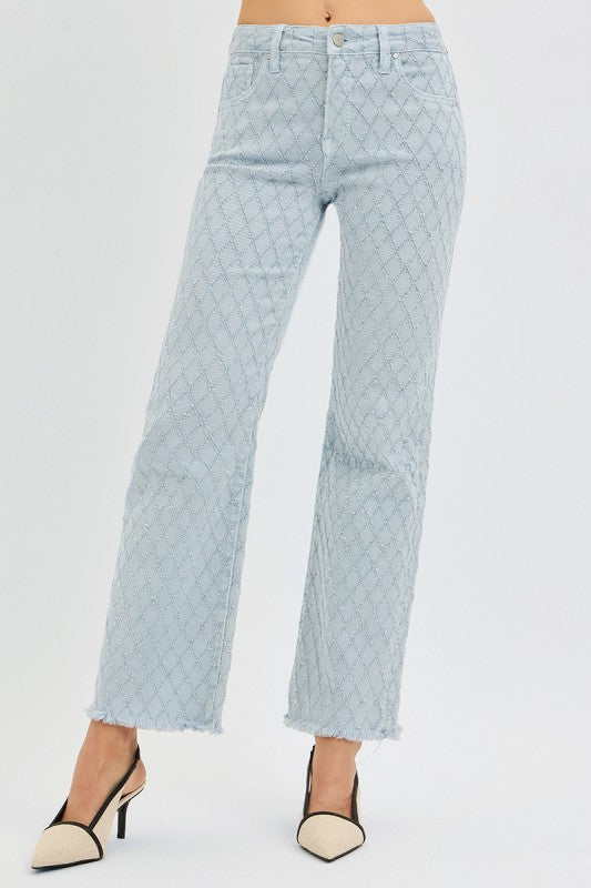 Retro Luxe Fit Denim Pants-190 Denim-RISEN JEANS-Coastal Bloom Boutique, find the trendiest versions of the popular styles and looks Located in Indialantic, FL