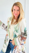 Tropic Jungle Italian Blazer-160 Jackets-Italianissimo-Coastal Bloom Boutique, find the trendiest versions of the popular styles and looks Located in Indialantic, FL