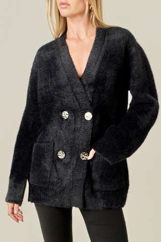 Double-Breasted Cardigan
