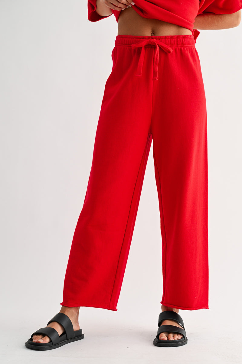 Eileen Cozy Lounge Pant - Cherry-100 Pants-MONO B-Coastal Bloom Boutique, find the trendiest versions of the popular styles and looks Located in Indialantic, FL