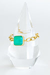 Chunky Crystal Square Magnetic Bracelet - Emerald-230 Jewelry-AF Designs-Coastal Bloom Boutique, find the trendiest versions of the popular styles and looks Located in Indialantic, FL