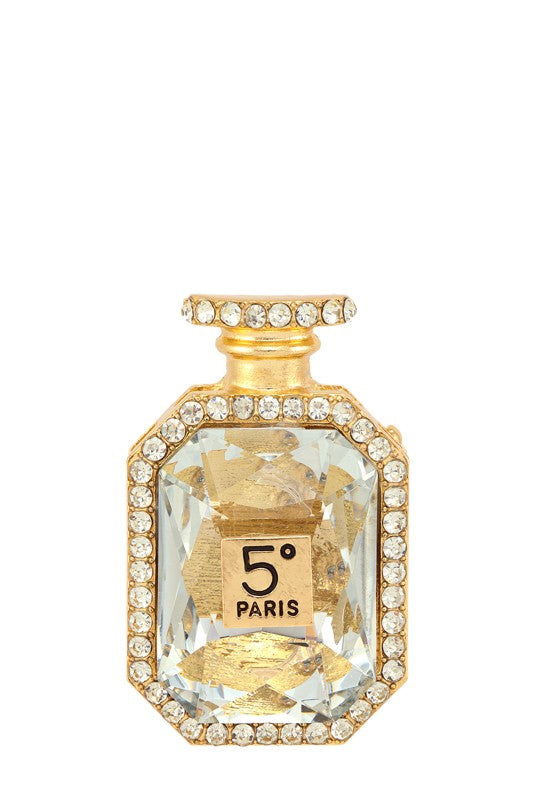 Midnight in Paris Perfume Bottle Brooch