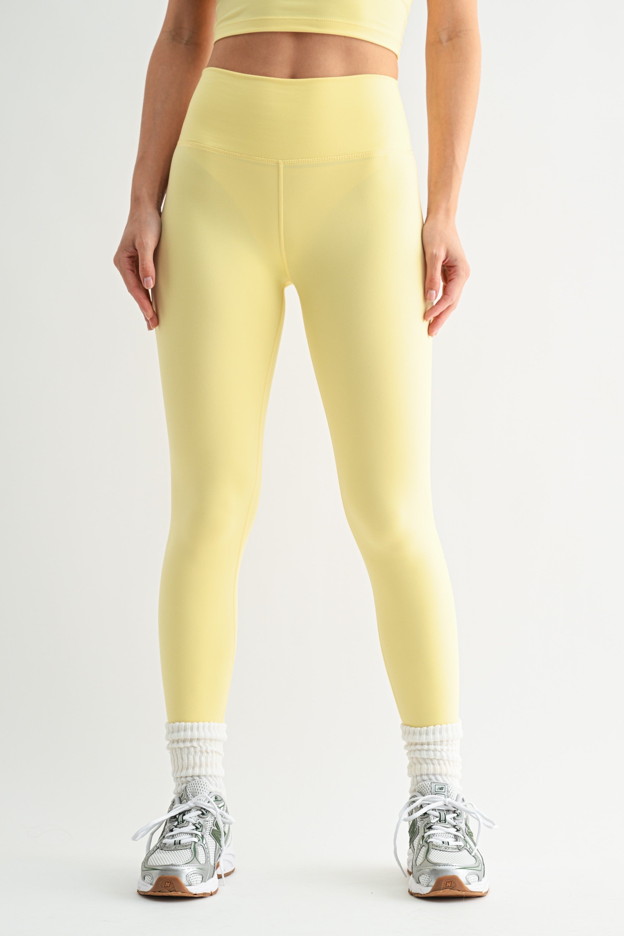 Essential High-Rise Leggings - Yellow Glow
