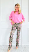 Ruby Fit High Rise Stacked Cargo Pant-170 Bottoms-SMOKE RISE RED-Coastal Bloom Boutique, find the trendiest versions of the popular styles and looks Located in Indialantic, FL
