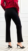 Sculpt Seam Pants – Black-170 Bottoms-Zenana-Coastal Bloom Boutique, find the trendiest versions of the popular styles and looks Located in Indialantic, FL