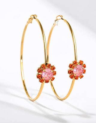 Bianca Hoops in Flamingo Ignite - TOVA