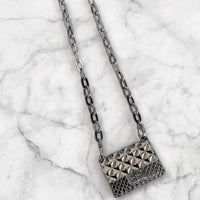 Mini Metal Crossbody Bag -Hematite-240 Bags-ICCO ACCESSORIES-Coastal Bloom Boutique, find the trendiest versions of the popular styles and looks Located in Indialantic, FL