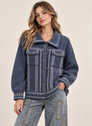 Stitch Knit Jacket
