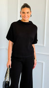 The Art of Staying In Set - Black-210 Loungewear/Sets-Zenana-Coastal Bloom Boutique, find the trendiest versions of the popular styles and looks Located in Indialantic, FL