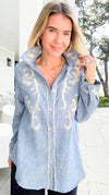 Whispers of Provence Blouse Top-130 Long Sleeve Tops-LA ROS-Coastal Bloom Boutique, find the trendiest versions of the popular styles and looks Located in Indialantic, FL