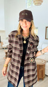 Bee Chic Italian Blazer- Brown-160 Jackets-TATTOO Z-Coastal Bloom Boutique, find the trendiest versions of the popular styles and looks Located in Indialantic, FL