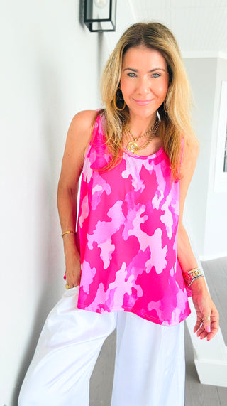 Casual Camo Sleeveless Italian Tank