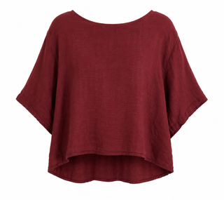 Drift Away Button Back Linen Italian Top