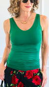 Seamless Everyday Tank Top - Dark Green-100 Sleeveless Tops-YELETE-Coastal Bloom Boutique, find the trendiest versions of the popular styles and looks Located in Indialantic, FL