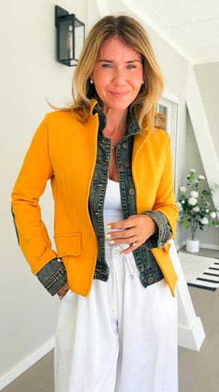The Milan Edit Italian Jacket - Mustard