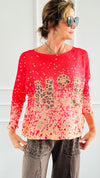 Untamed Number 5 Italian St Tropez Sweater- Tangerine-140 Sweaters-Italianissimo-Coastal Bloom Boutique, find the trendiest versions of the popular styles and looks Located in Indialantic, FL