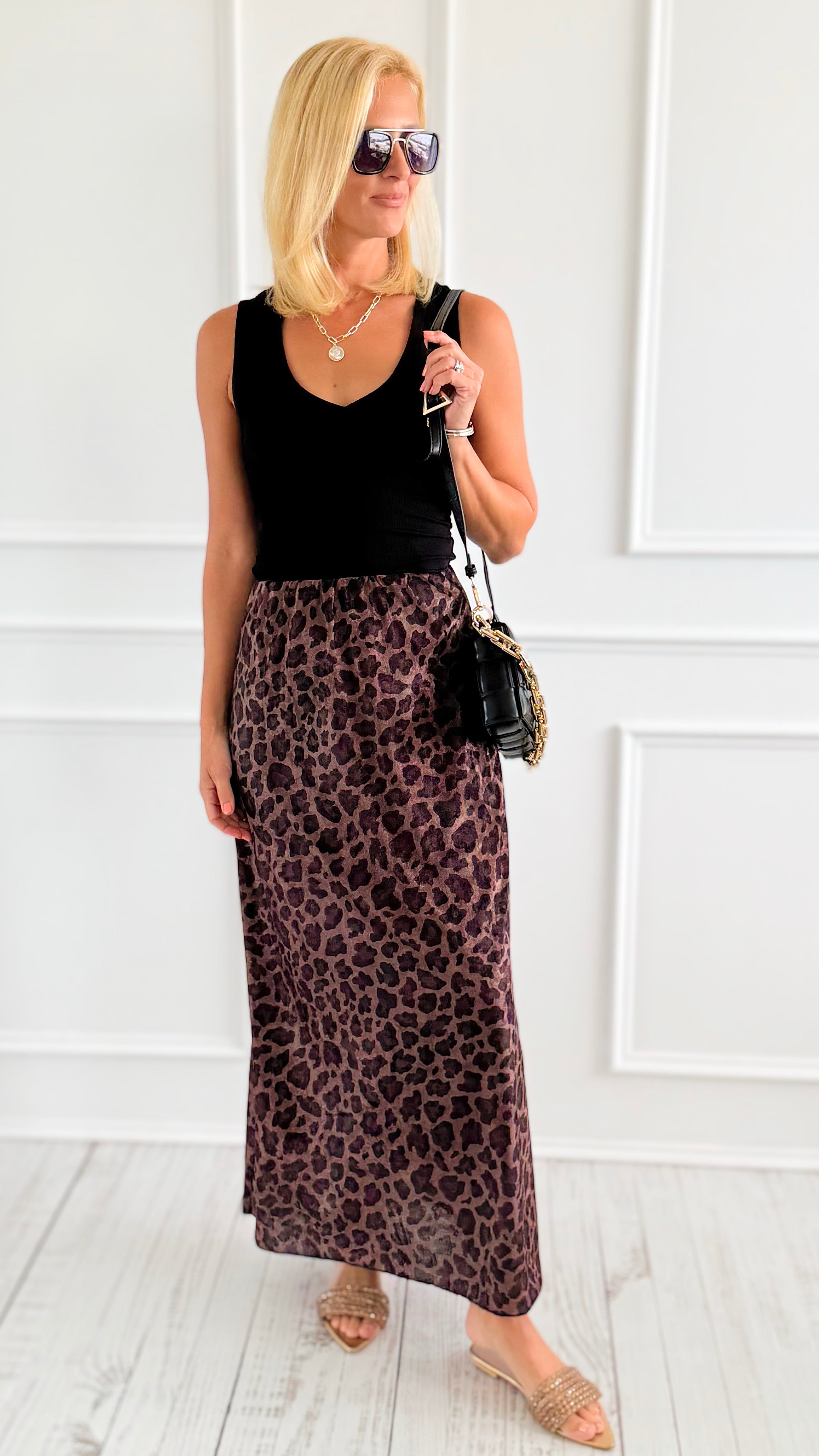 Untamed Elegance Italian Skirt-170 bottoms-Mitica & Co-Coastal Bloom Boutique, find the trendiest versions of the popular styles and looks Located in Indialantic, FL