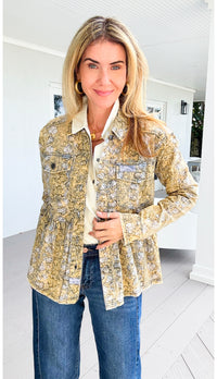 Savanna Chic Peplum Jacket