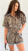 Safari Sunset Button Down Romper-200 Dresses/Jumpsuits/Rompers-Anniewear-Coastal Bloom Boutique, find the trendiest versions of the popular styles and looks Located in Indialantic, FL