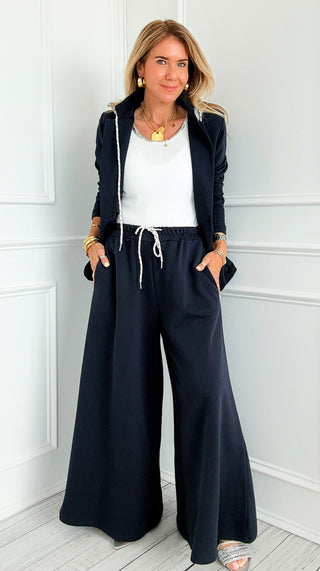 Caroline Italian Pant- Navy
