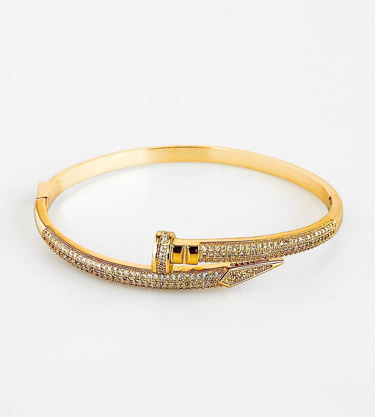 Sleek Strike Pavé Bracelet-230 Jewelry-H&D-Coastal Bloom Boutique, find the trendiest versions of the popular styles and looks Located in Indialantic, FL