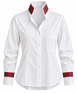 CB Custom - Bougie Never Back Down Tiger Blouse - White