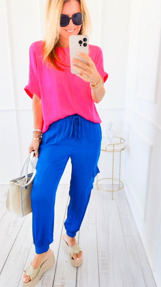 Sunlit Wander Pants - Sapphire