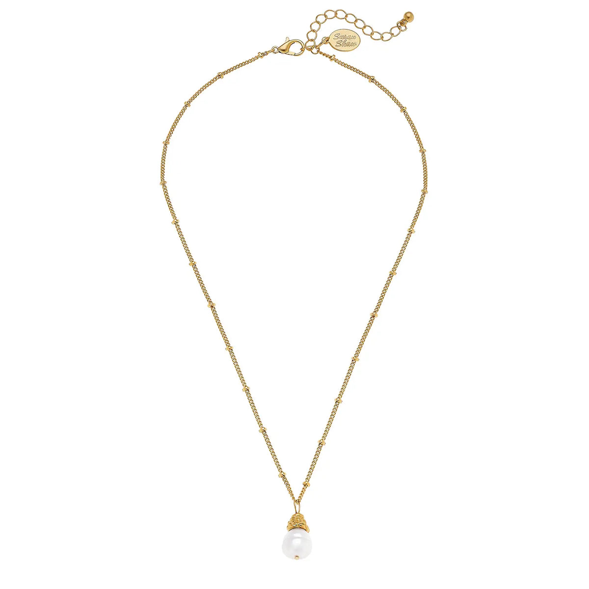 Dainty Pearl Drop Necklace - Susan Shaw-230 Jewelry-SUSAN SHAW-Coastal Bloom Boutique, find the trendiest versions of the popular styles and looks Located in Indialantic, FL