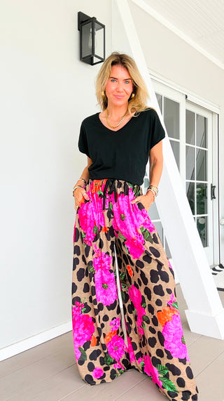 Fierce in Florals Kapri Italian Pants