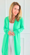 Breeze Italian Cardigan- Neon Green-150 Cardigan Layers-PROFITER-Coastal Bloom Boutique, find the trendiest versions of the popular styles and looks Located in Indialantic, FL