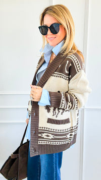 Rodeo Cowboy Cardigan-140 Sweaters-Original USA-Coastal Bloom Boutique, find the trendiest versions of the popular styles and looks Located in Indialantic, FL