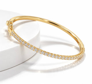 Sterling Silver CZ Eternity Bracelet