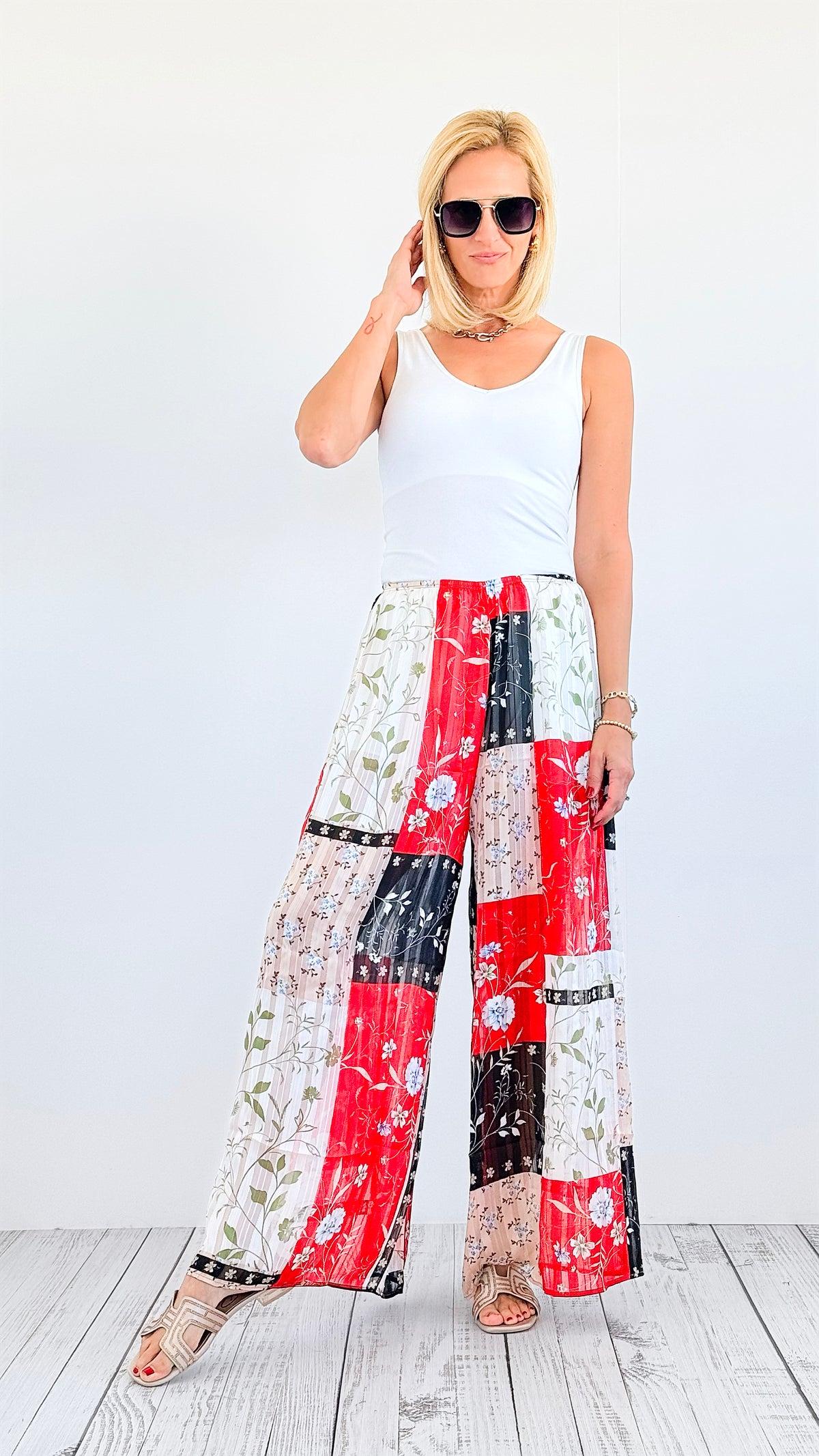 Breezy Boho Lurex Pants-100 Pants-BucketList-Coastal Bloom Boutique, find the trendiest versions of the popular styles and looks Located in Indialantic, FL