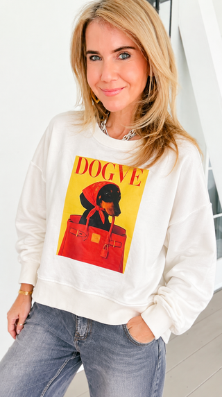 Purse Pup Statement Italian Sweatshirt