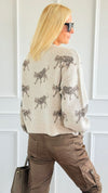Mountain Cat Plush Sweater-140 Sweaters-Dreamers-Coastal Bloom Boutique, find the trendiest versions of the popular styles and looks Located in Indialantic, FL